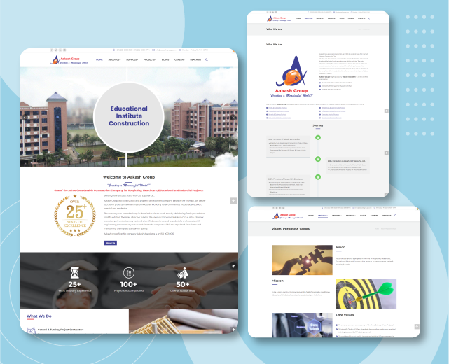 10 Page WordPress for Aakash Associates